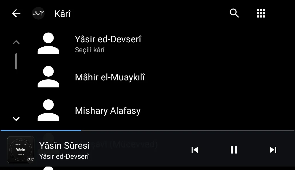 Hafız seçimi